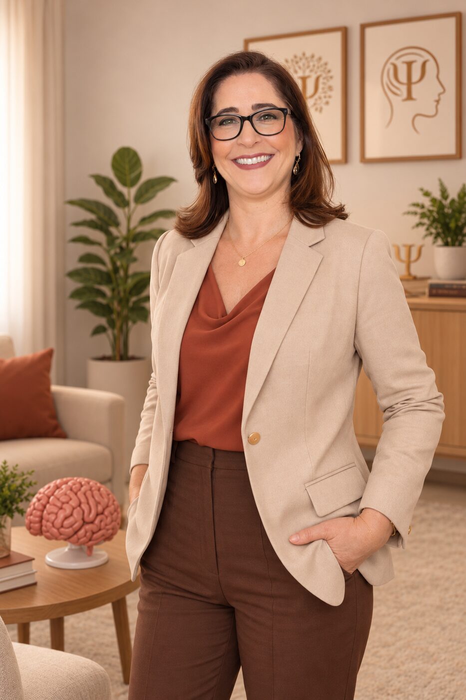 Renata Mendonça estudando neuropsicologia